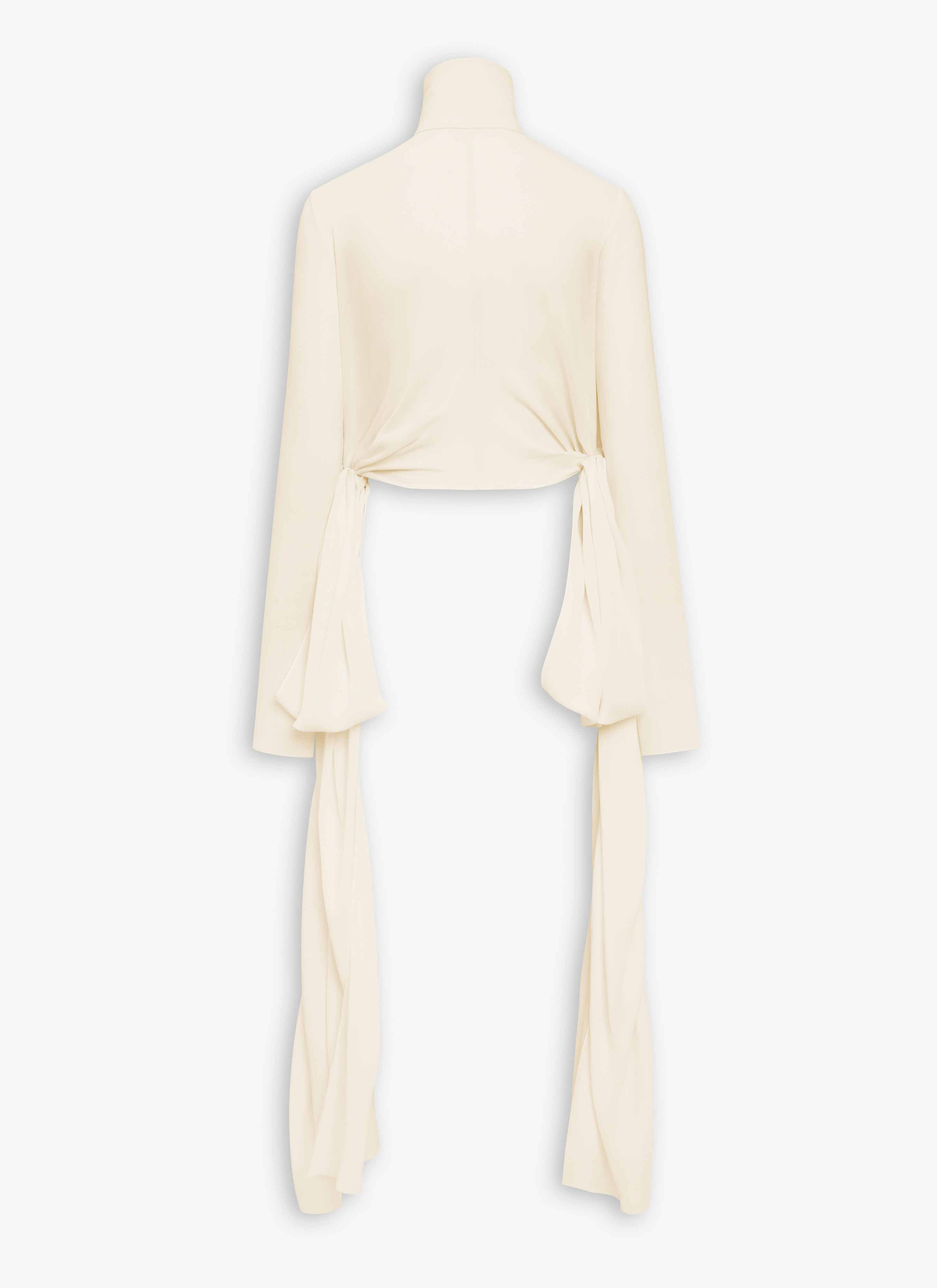 GEORGETTE BLOUSE WITH BOWS - 4