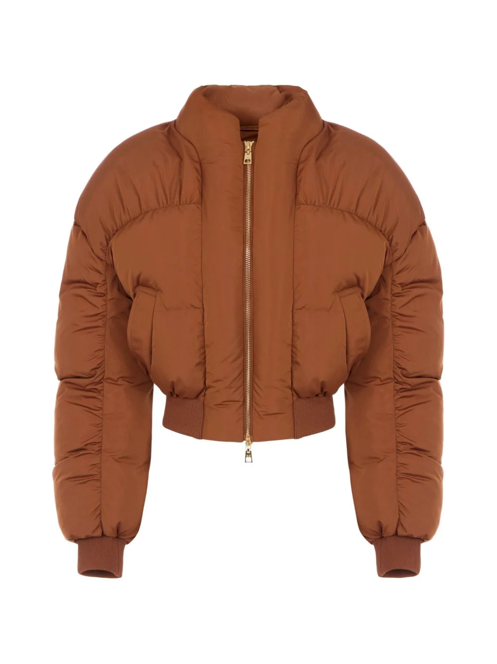 down jacket in voile fabric - 1