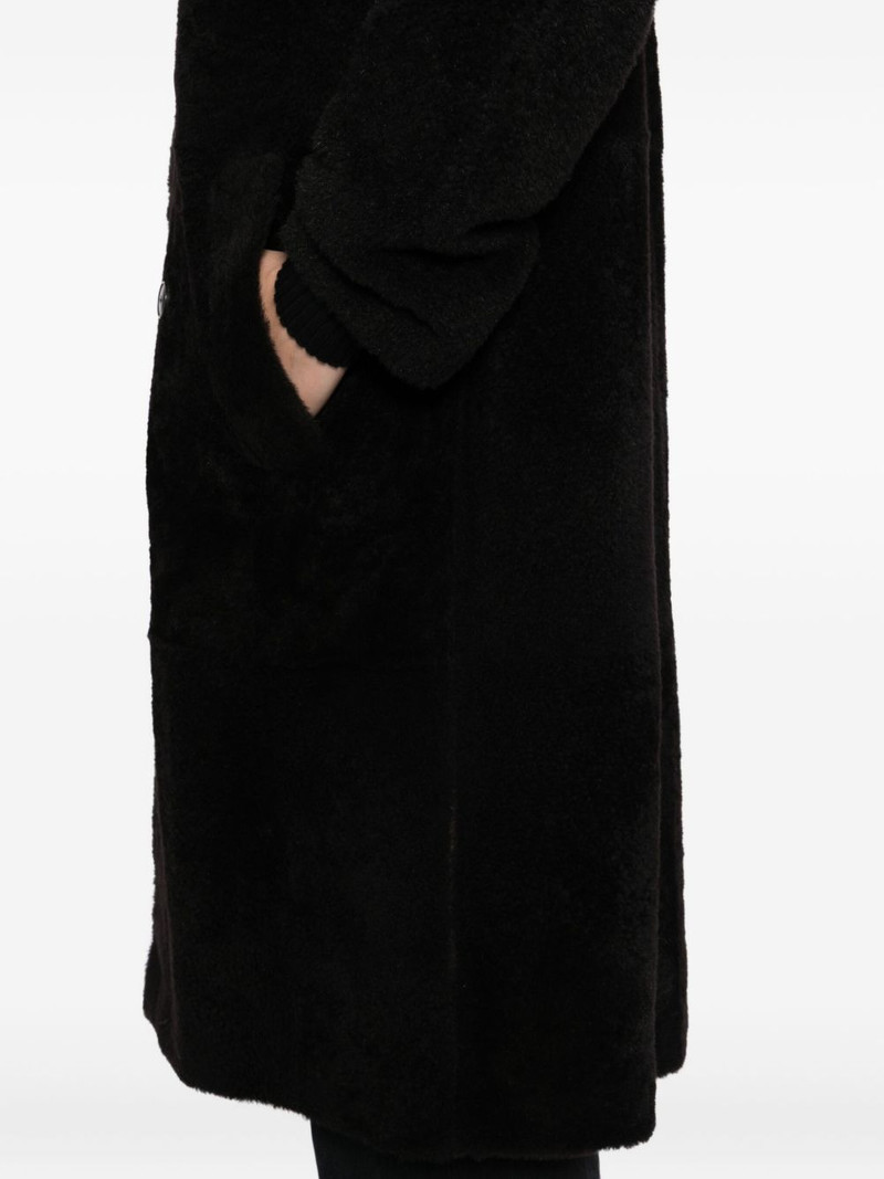 leather double-breasted coat 5