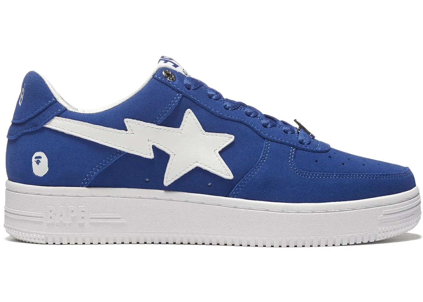 A Bathing Ape Bape Sta Low Blue Suede - 1