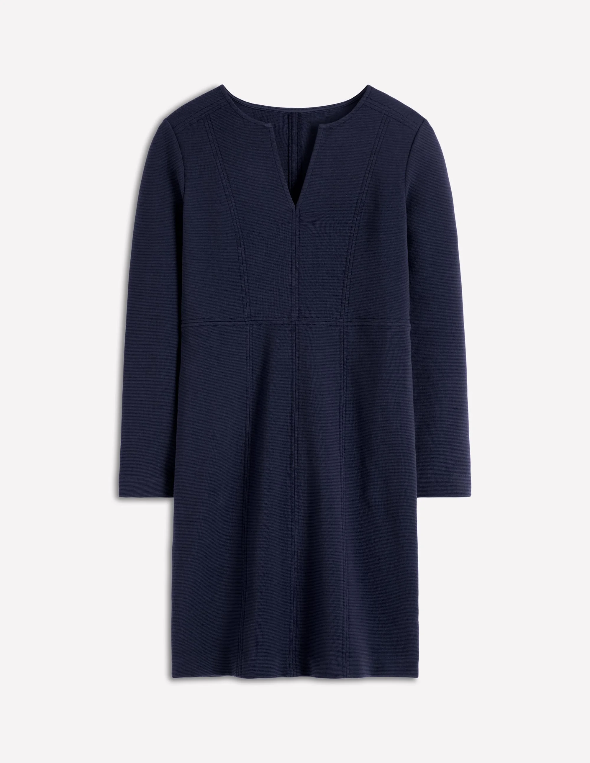 Colette Ottoman Shift Dress-Navy - 1