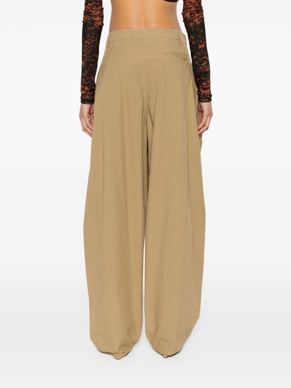 Phebe mid-waist wide-leg trousers - 4