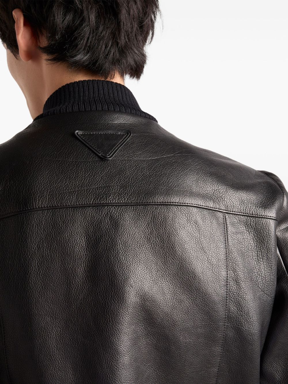 leather bomber jacket - 5