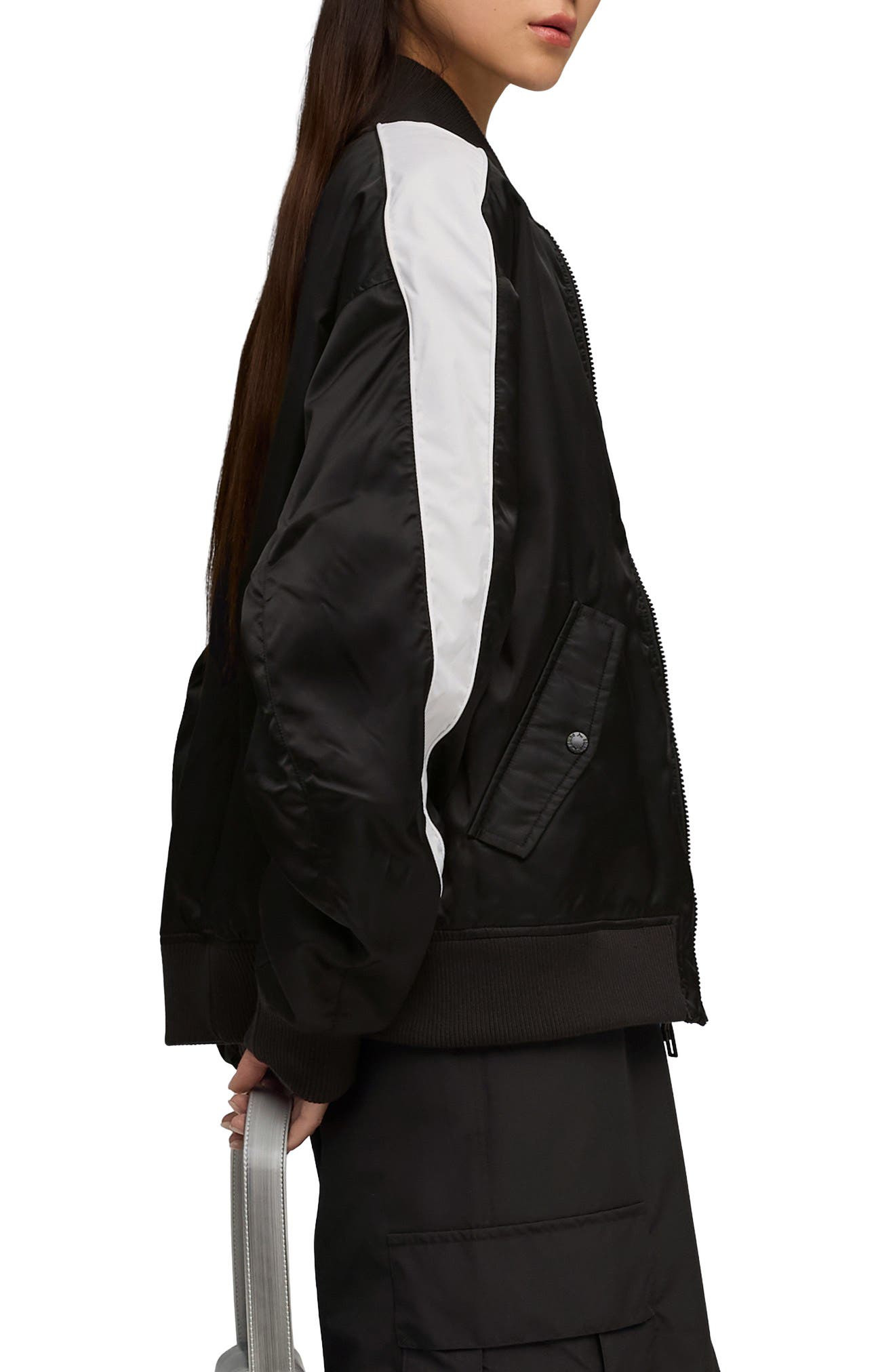 PUMA T7 Bomber Jacket in Puma Black at Nordstrom - 3