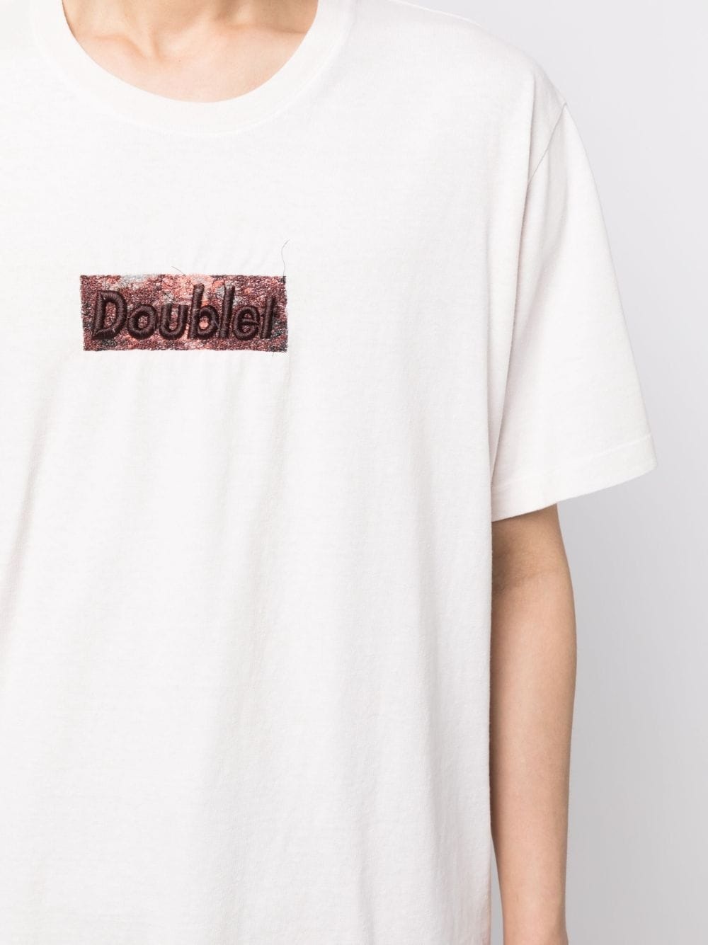 logo-patch cotton T-shirt - 5