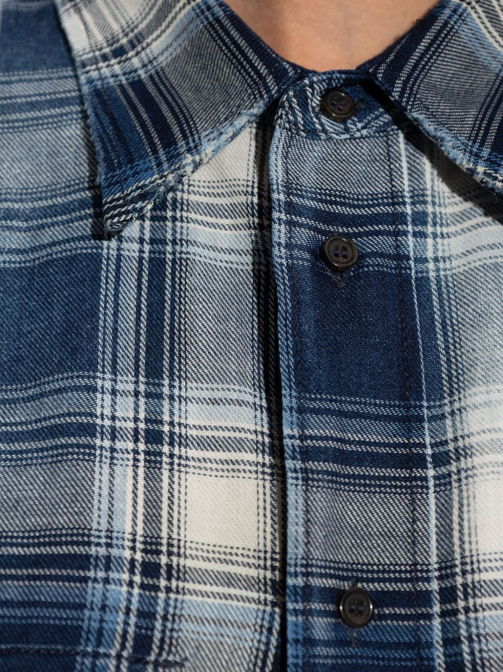 checked-pattern shirt - 5