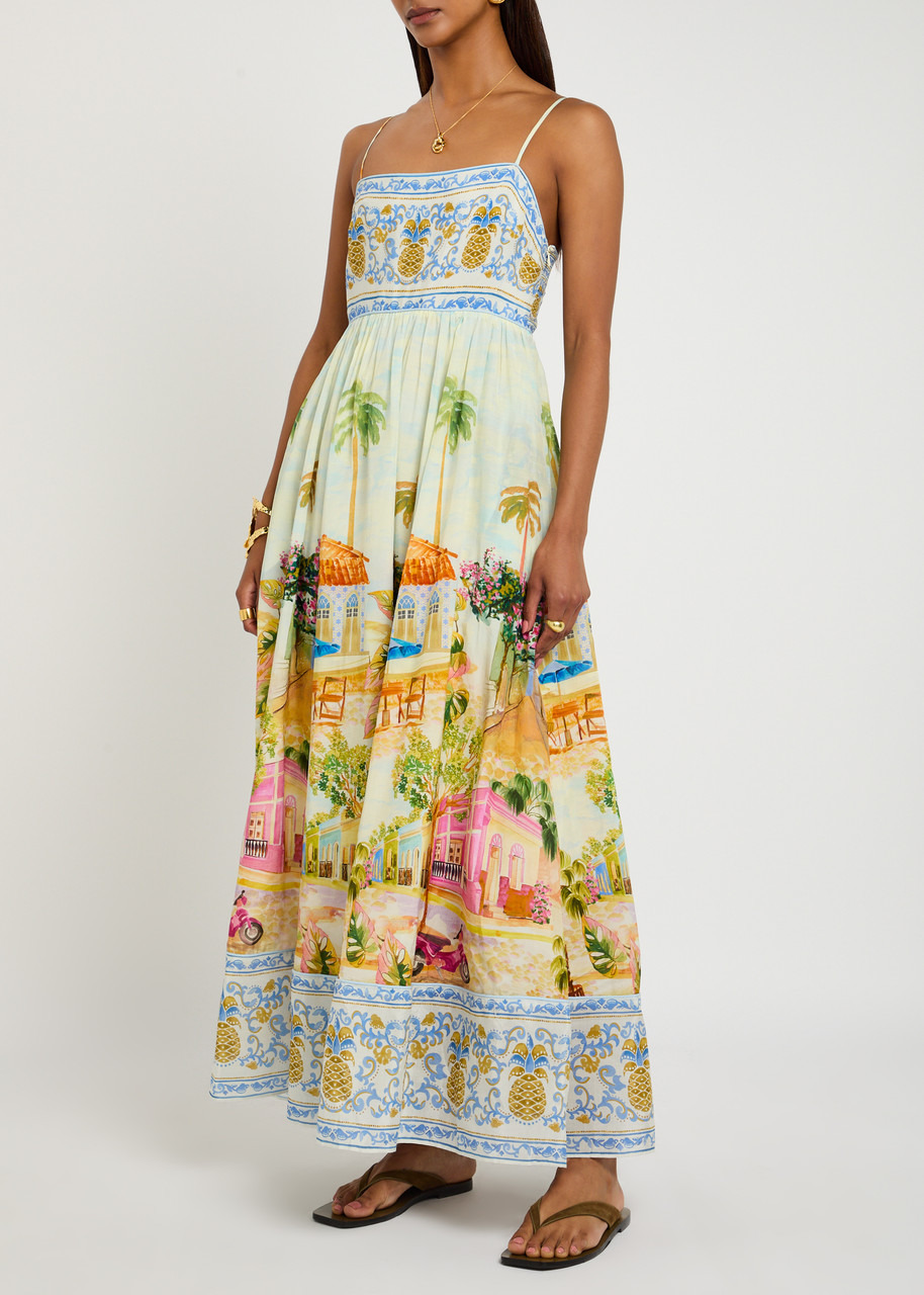Farm Rio Aracati Printed Cotton-blend Maxi Dress - 2