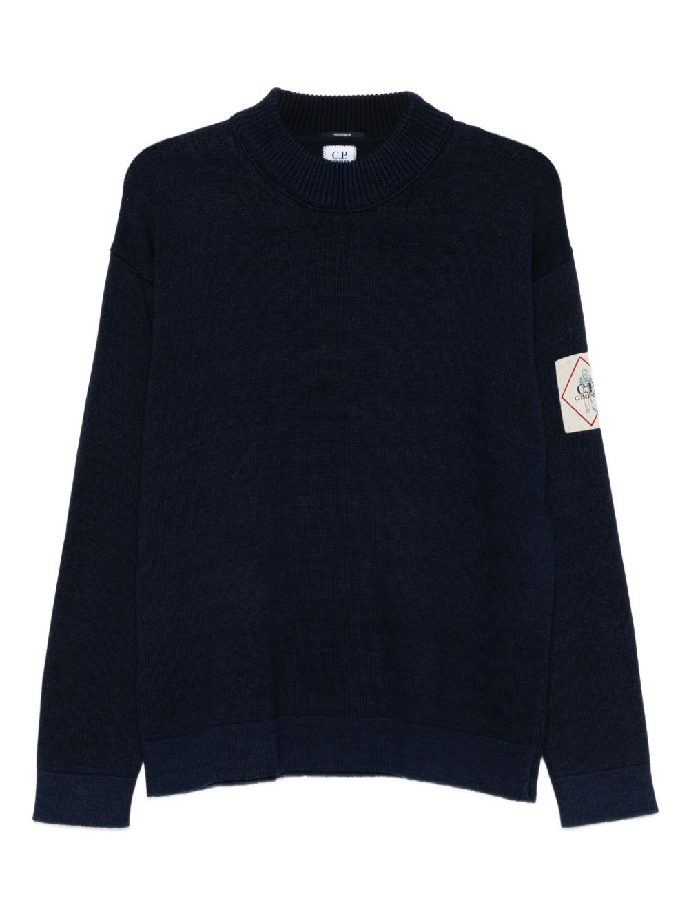 logo-patch sweater - 1