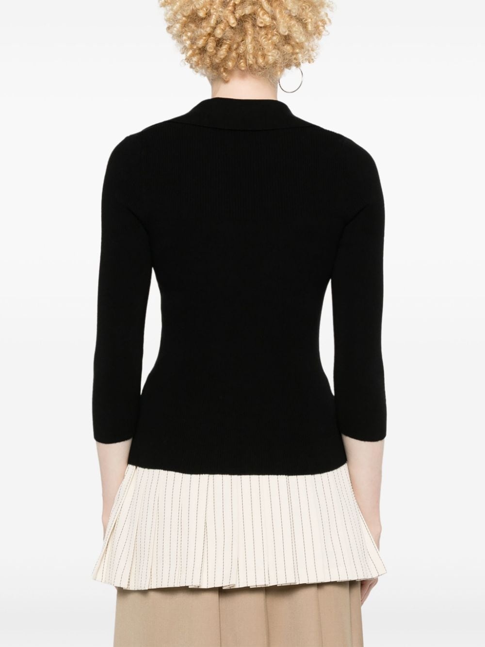 Orb-embroidered polo jumper - 4
