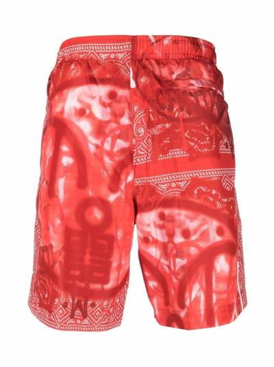 Givenchy spray-paint swim shorts outlook