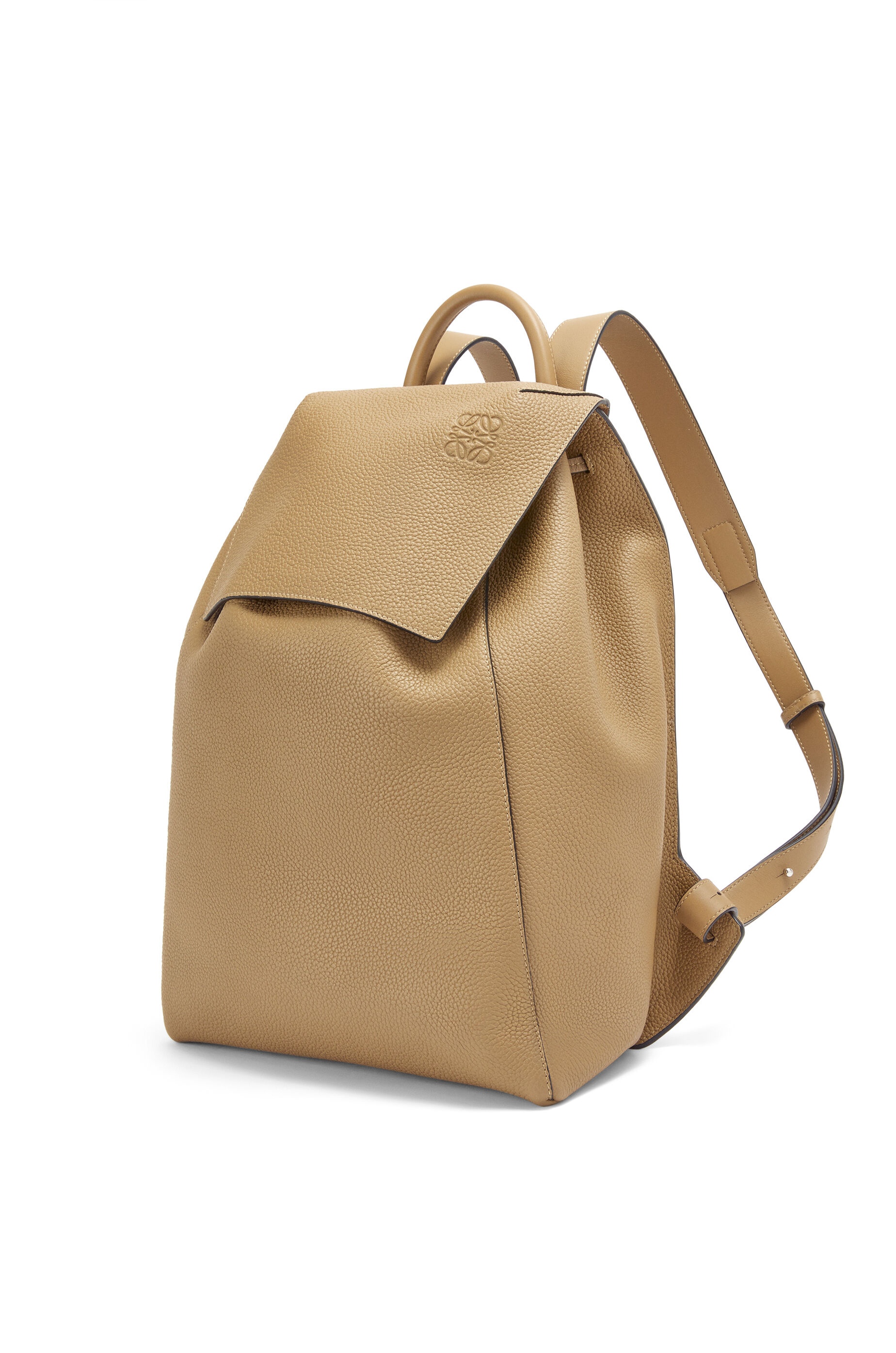 Drawstring Backpack in grained calfskin - 3