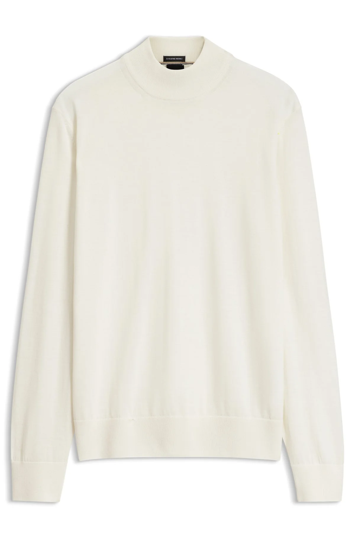 MOCK-NECK SWEATER IN EXTRA-FINE MERINO WOOL - 1