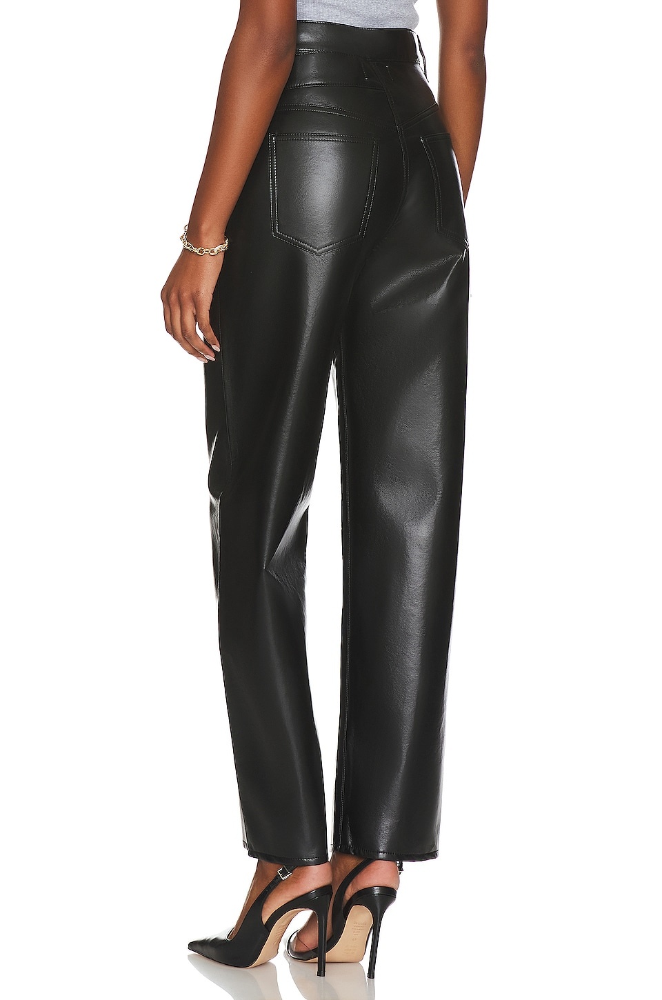 Recycled Leather Broken Waistband - 4