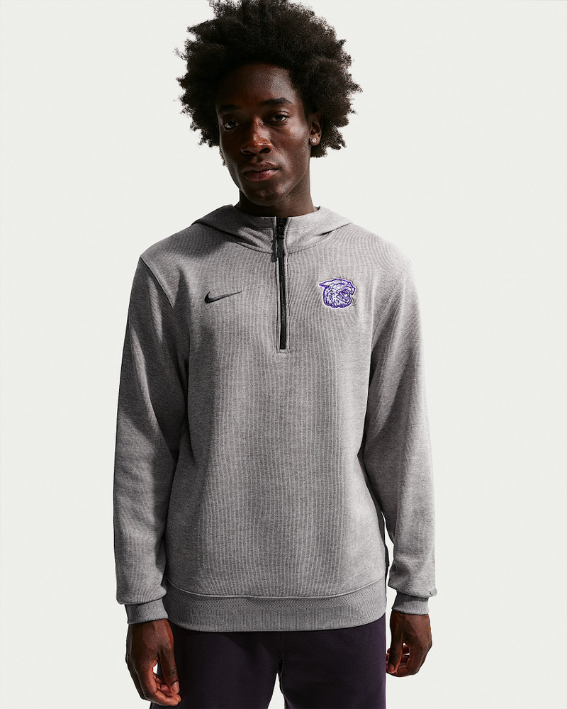 Kansas State Wildcats Nike NCAA Men's Basketball Coaches' Pullover Hoodie 1