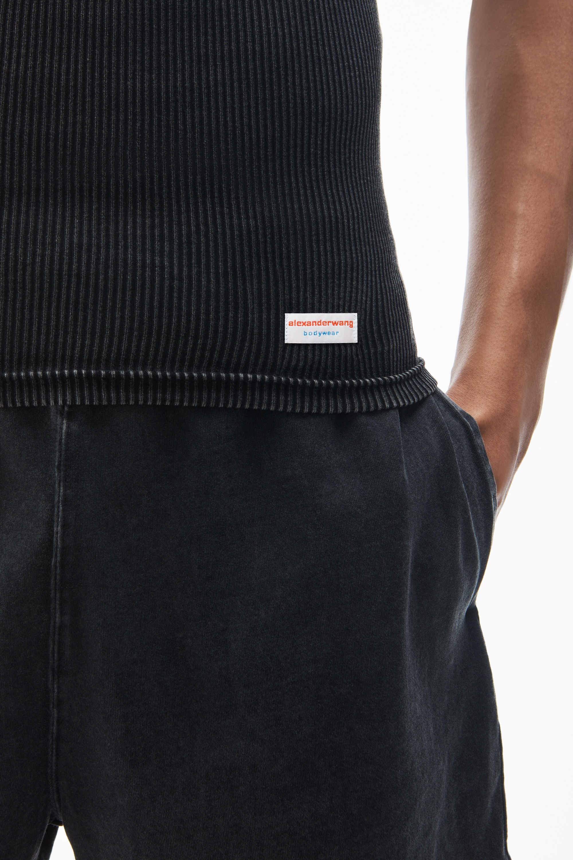 men's racerback tank in ribbed cotton - 5