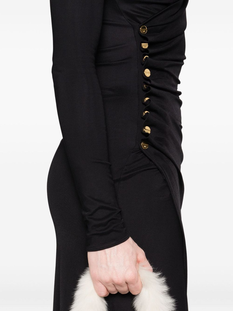 side-button draped dress 5