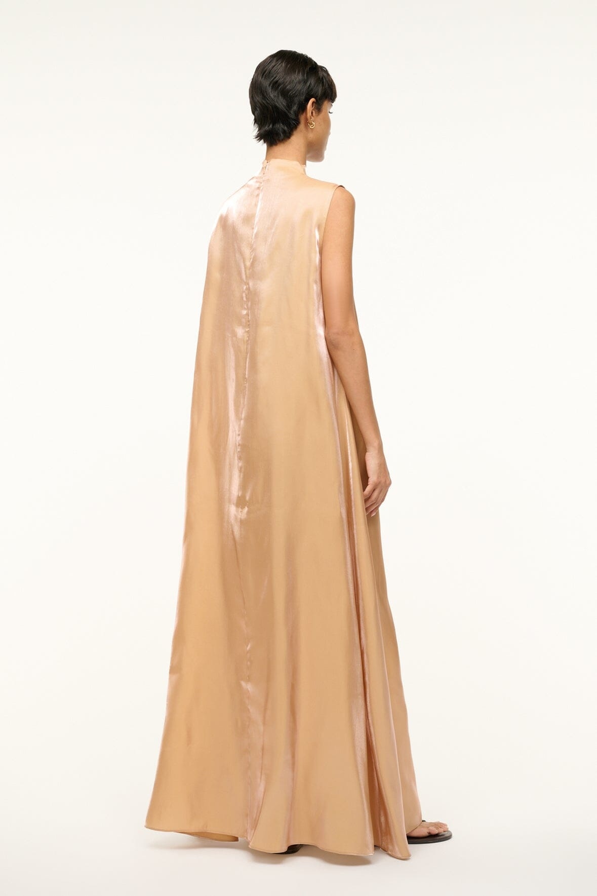 STAUD ARAYA DRESS ROSE GOLD - 6