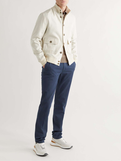 Canali Slim-Fit Stretch-Cotton Twill Chinos outlook