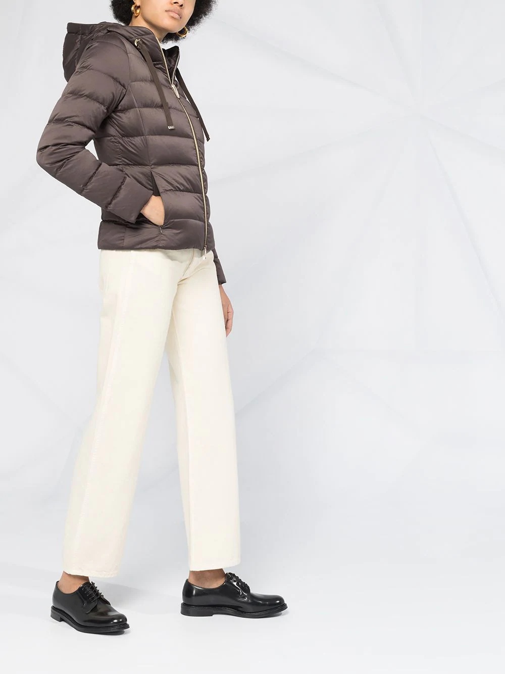 zipped puffer jacket - 4