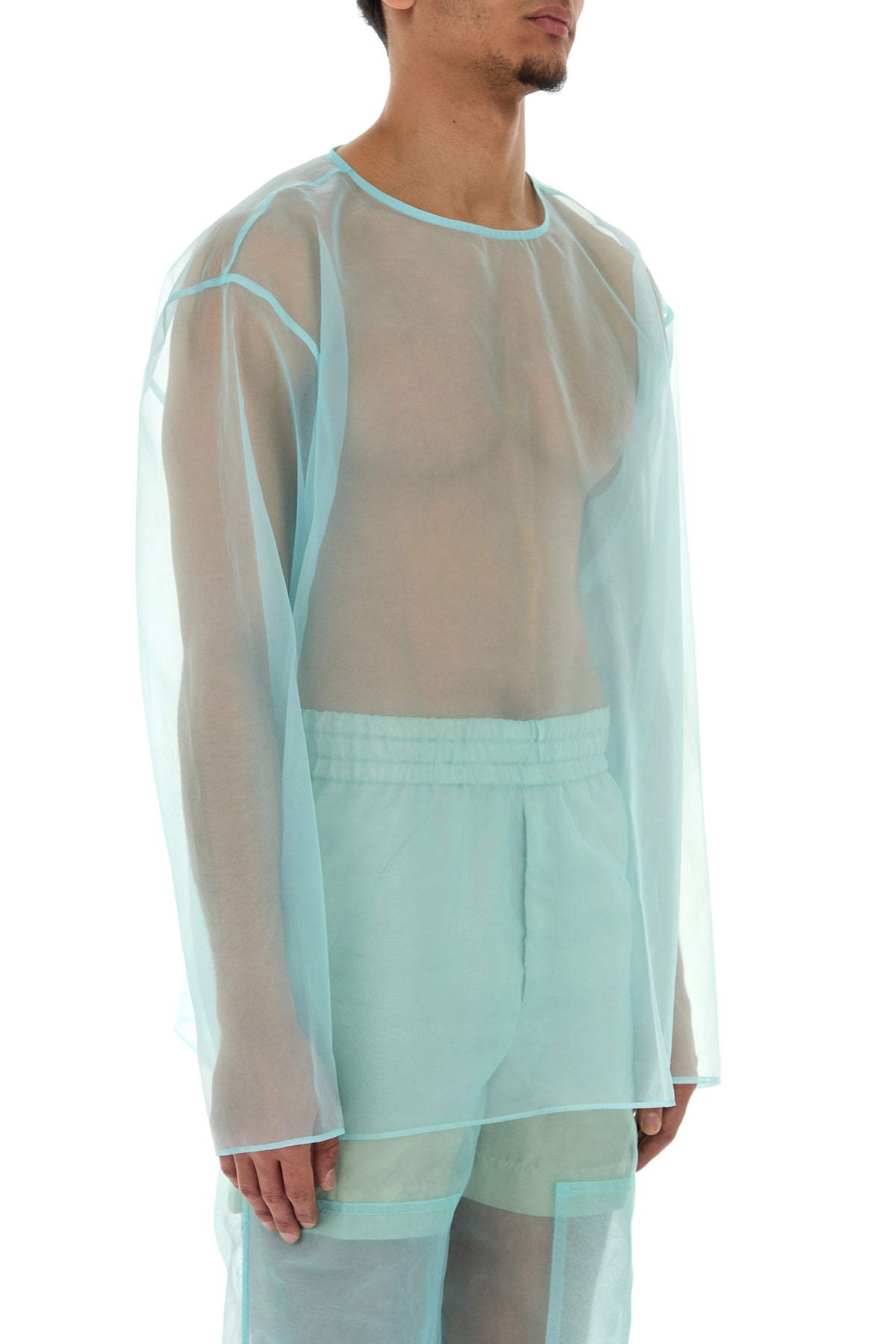 Light blue organza Camille top - 3