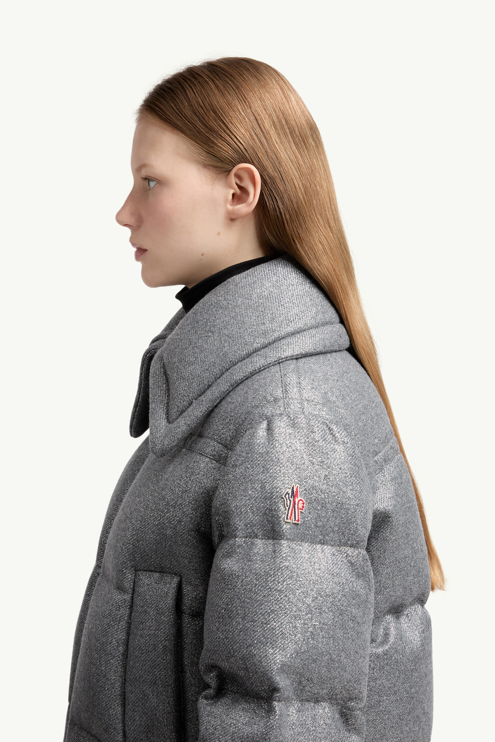 Sandane Metallic Wool Blend Short Down Jacket - 4