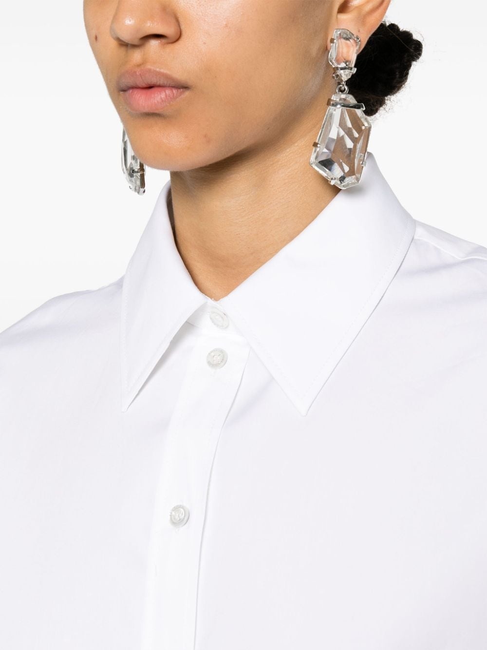 cotton-poplin shirtdress - 5