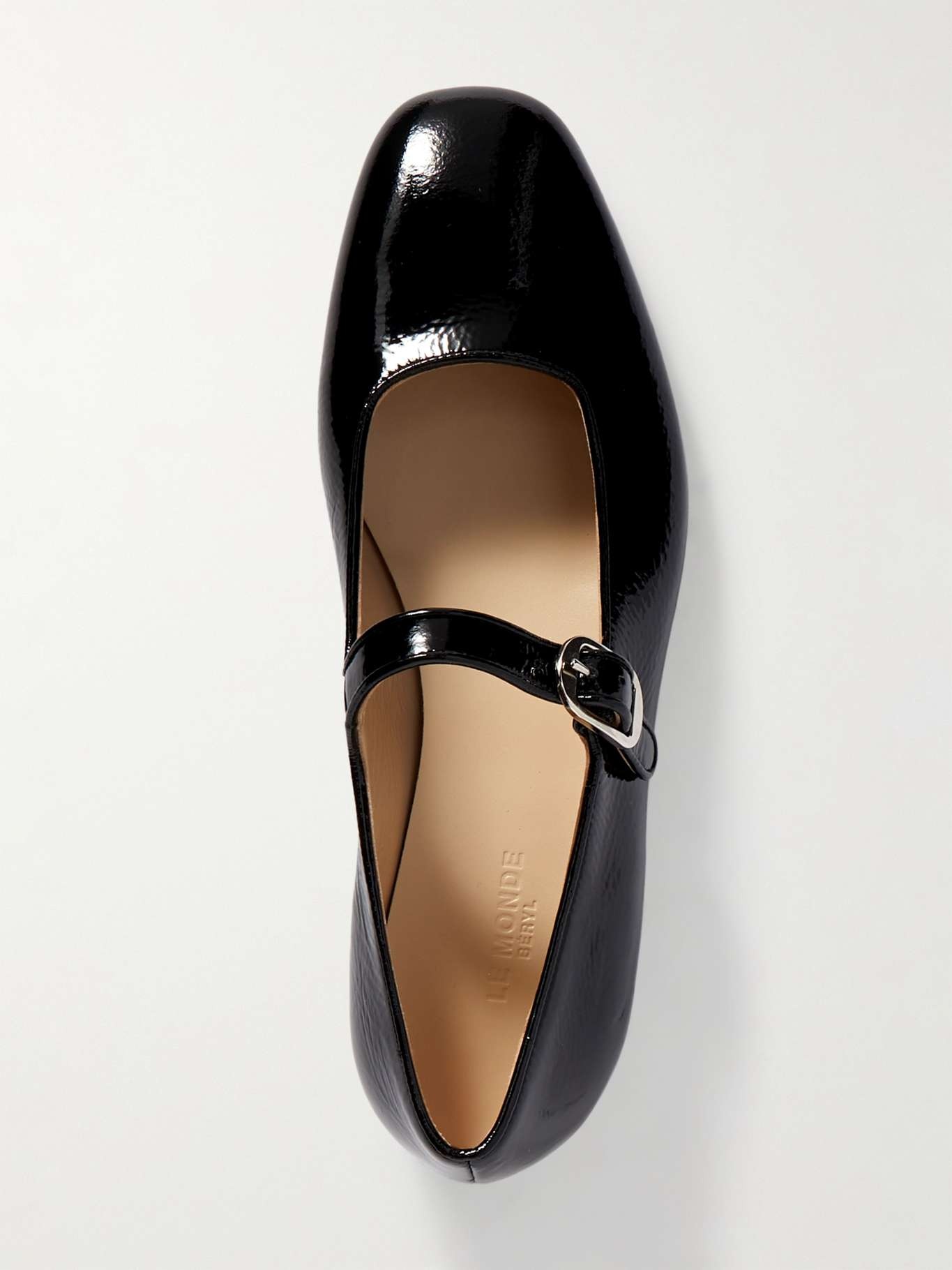 Patent-leather Mary Jane ballet flats - 5