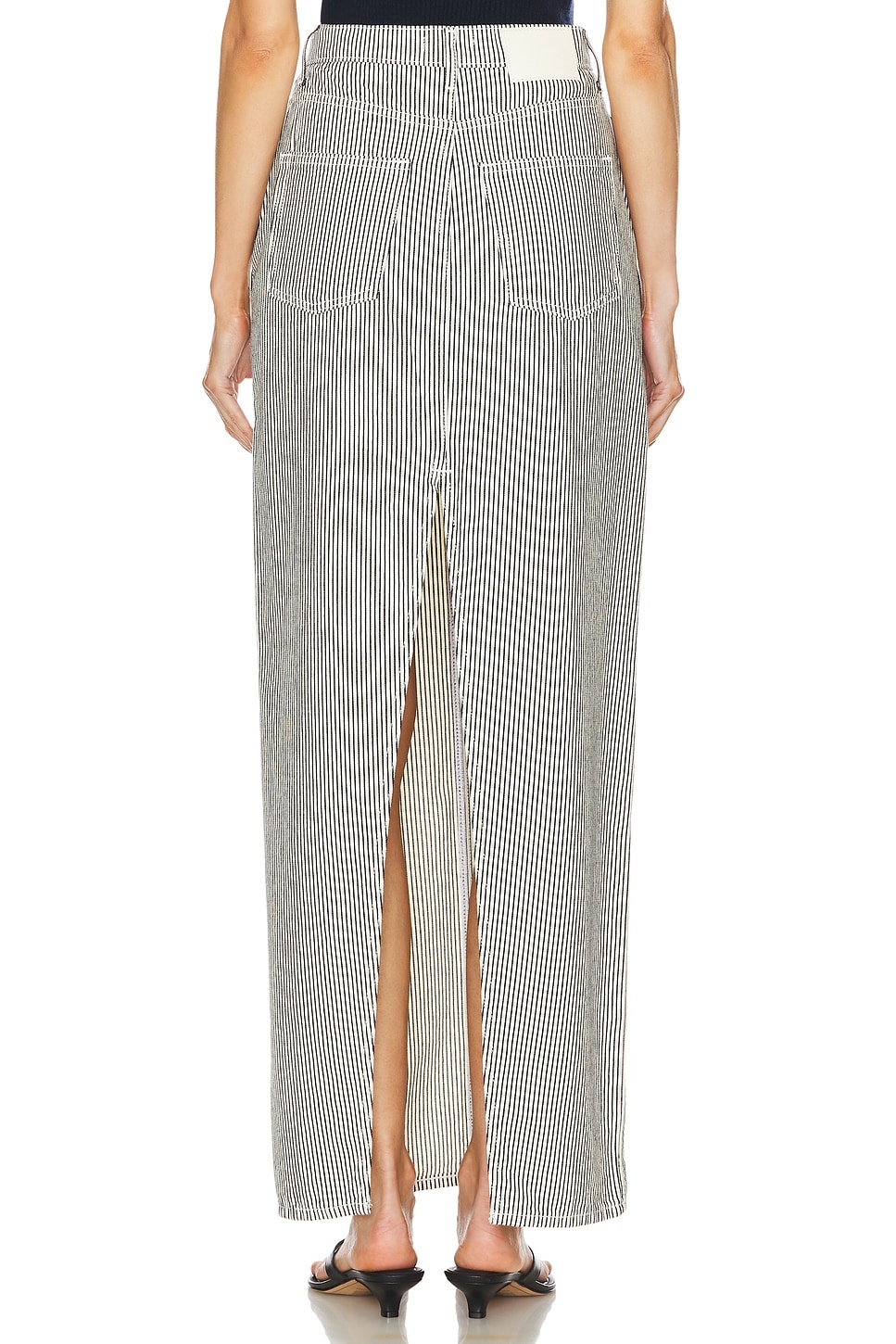 Amara Maxi Pencil Skirt With Back Slit - 4
