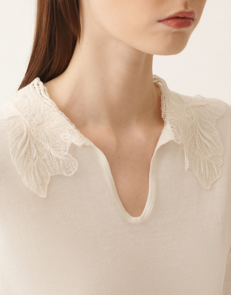 Silk and cotton polo 5