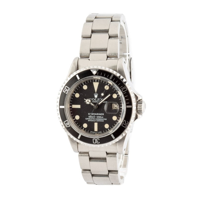 Vintage Rolex White Submariner 1680 Stainless Steel - 2