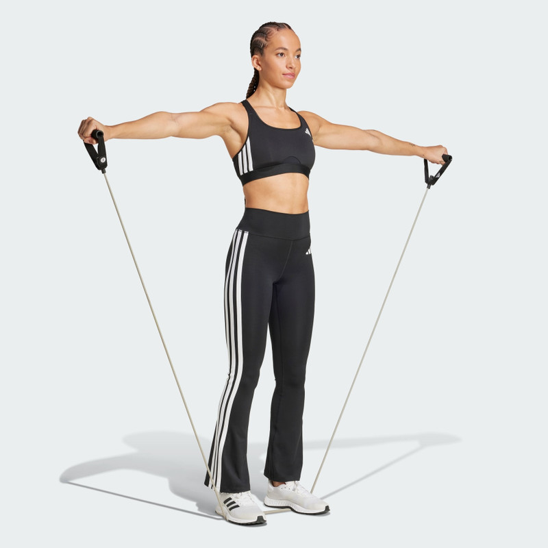 Optimé Essentials 3-Stripes Flared Leggings 4