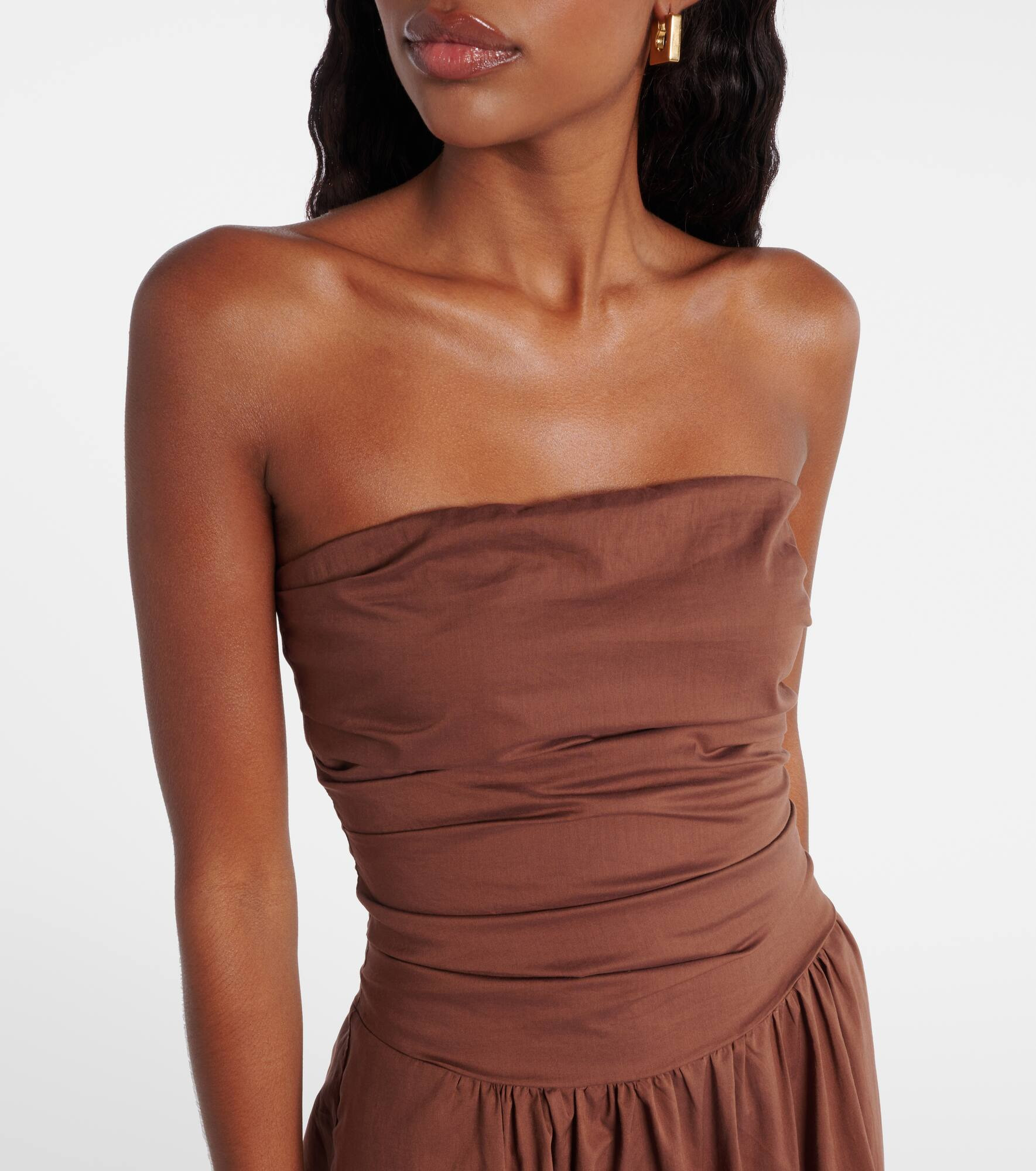 Vera strapless cotton minidress - 4