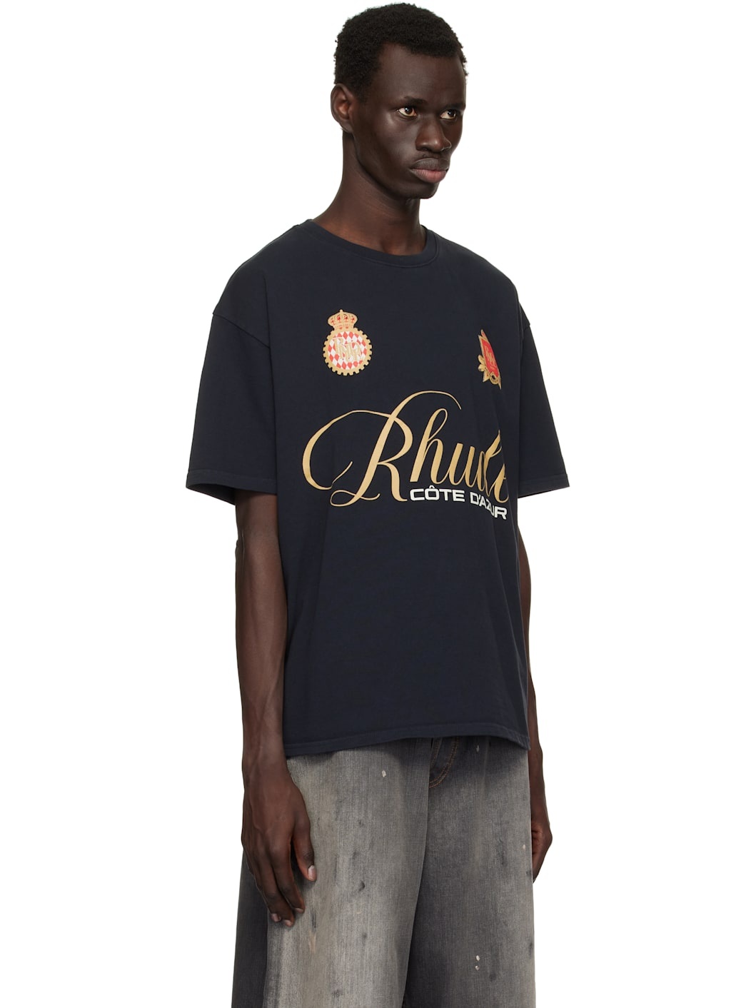 Black '' Script Crest T-shirt - 2