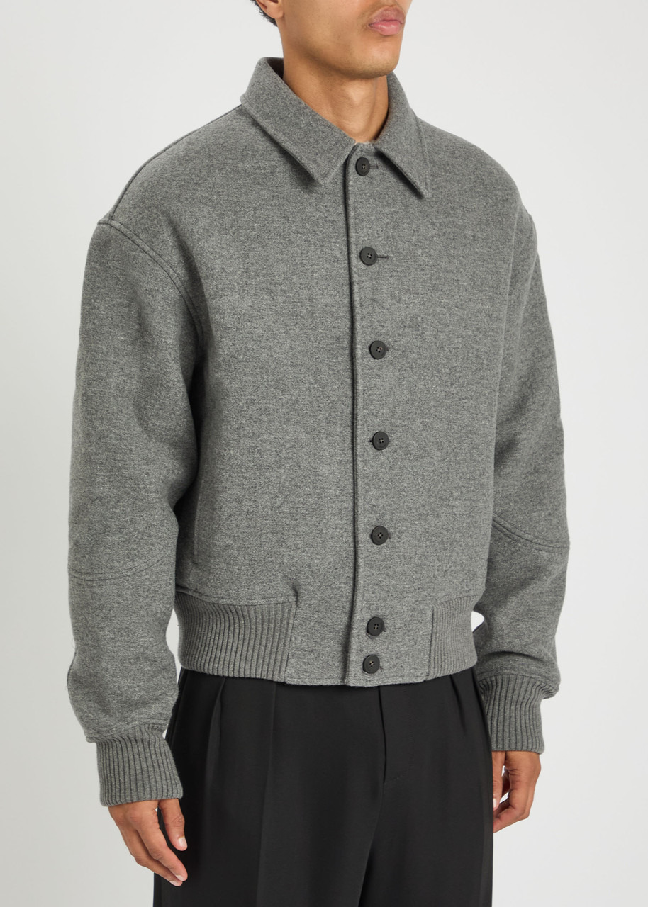 Jacquemus Le Feltro Melange Wool Bomber Jacket - 2