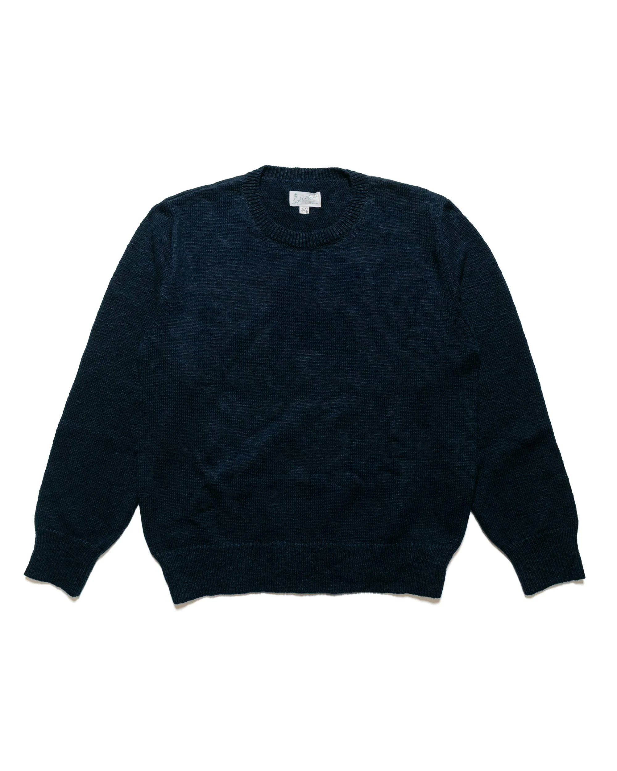 MC23014 Cotton Crewneck Sweater Ink Blue - 1