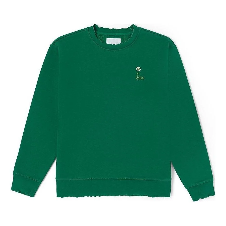 (WMNS) Vans Anaheim Floral Crew Sweatshirt 'Green' VN000449Y5L - 1