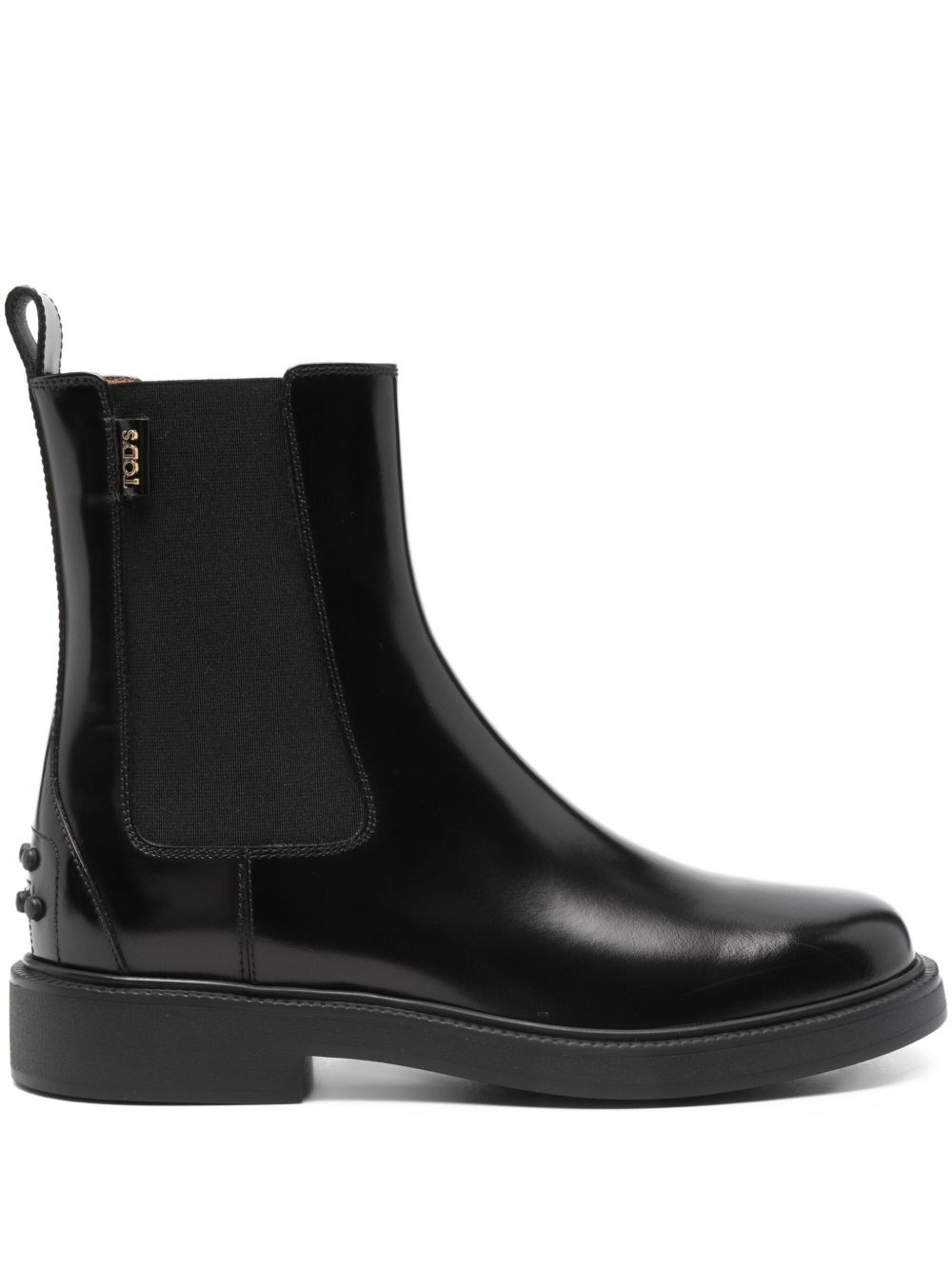 elastic-panel leather chelsea boots - 1