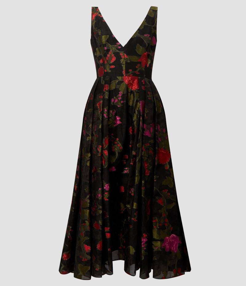 V NECK DRESS - 1