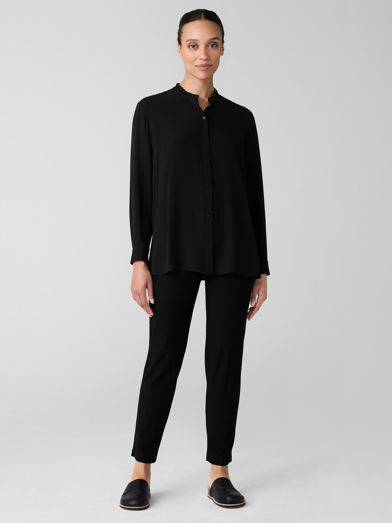 EILEEN FISHER Washable Stretch Crepe Slim Pant outlook