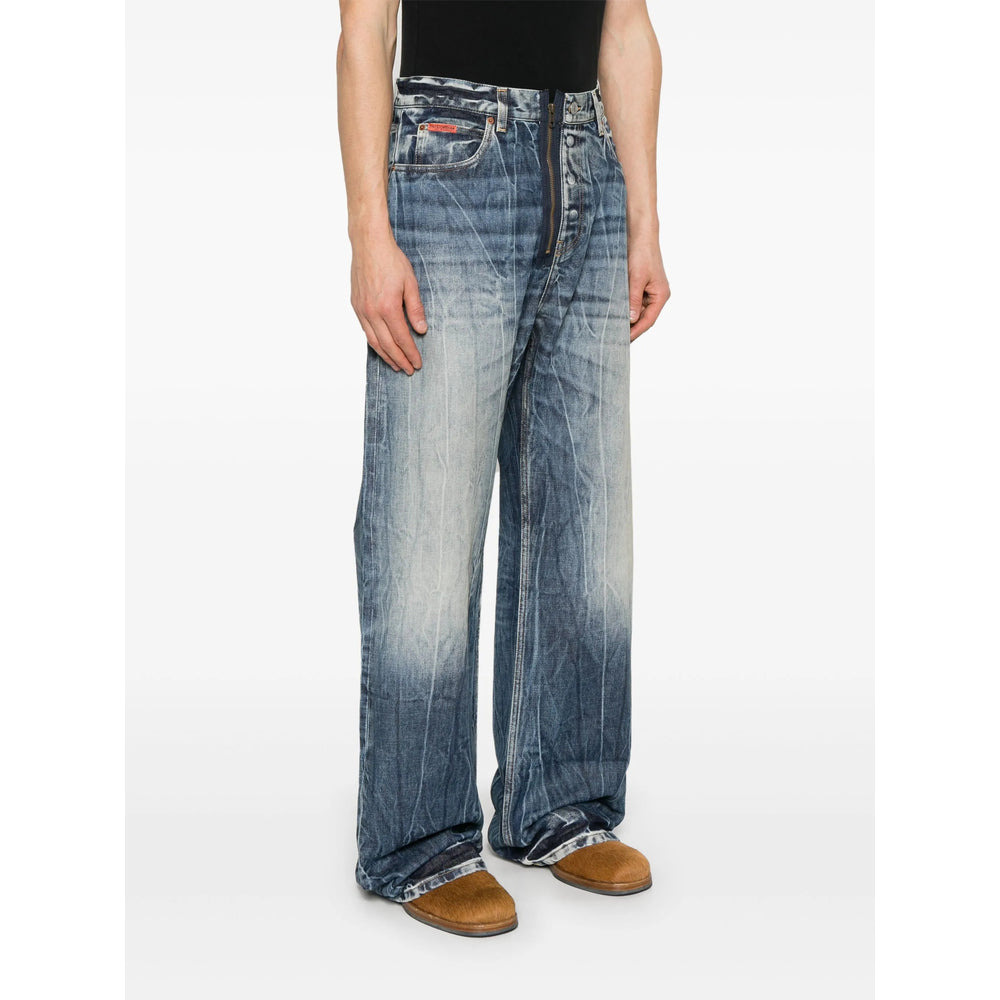 Martine Rose Blue Denim - Wide-Leg Jeans Men - 2