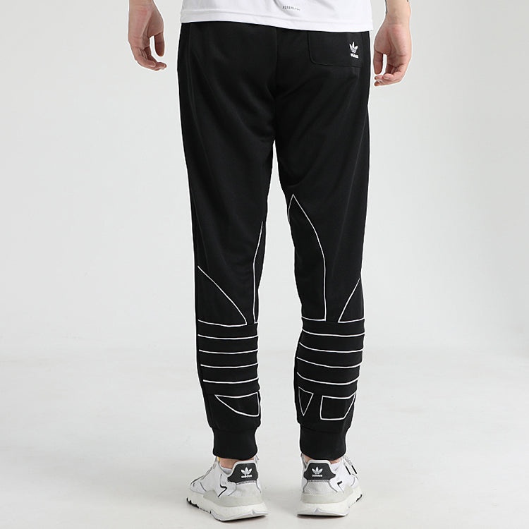 adidas originals Men's Big Trefoil Outline Track Pants Black GE0851 - 3