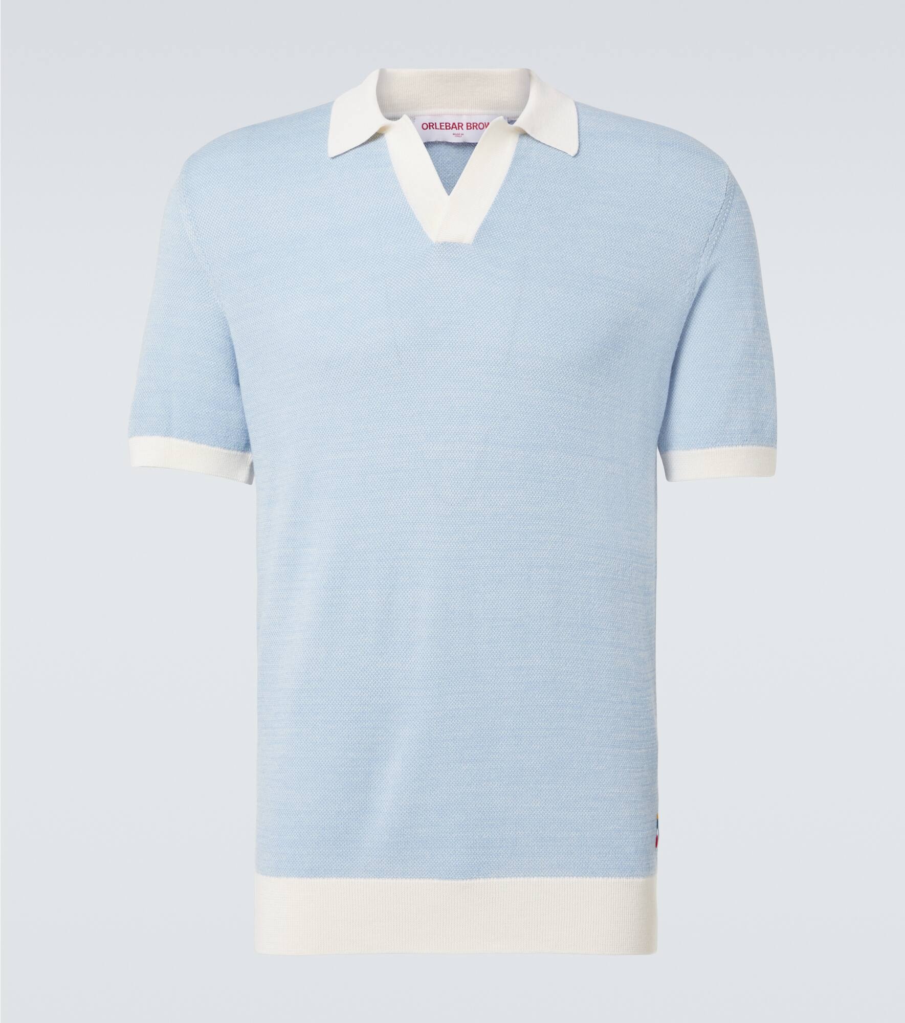 Horton wool and cotton polo sweater - 1
