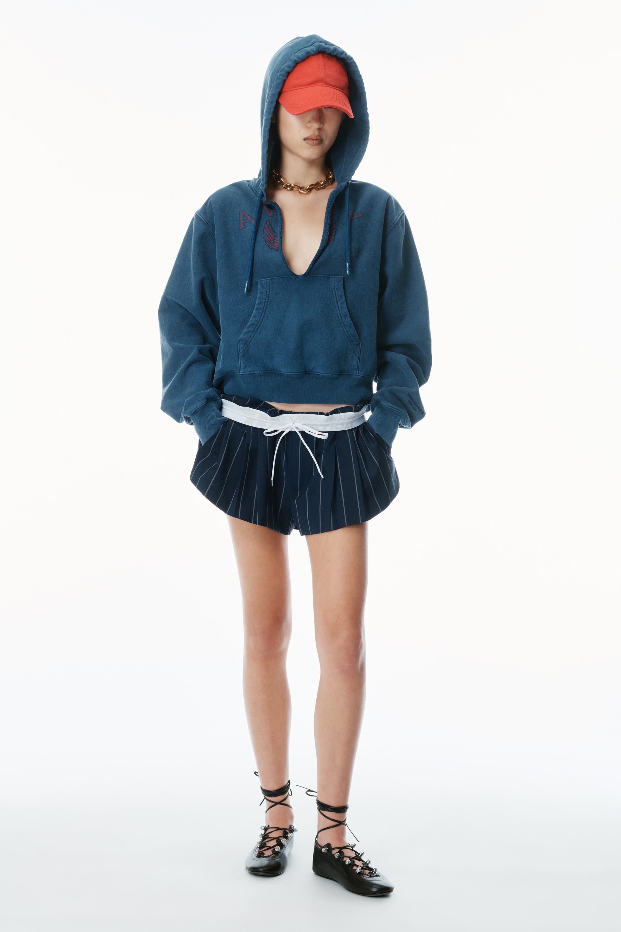 Distressed Cotton Hoodie - 5