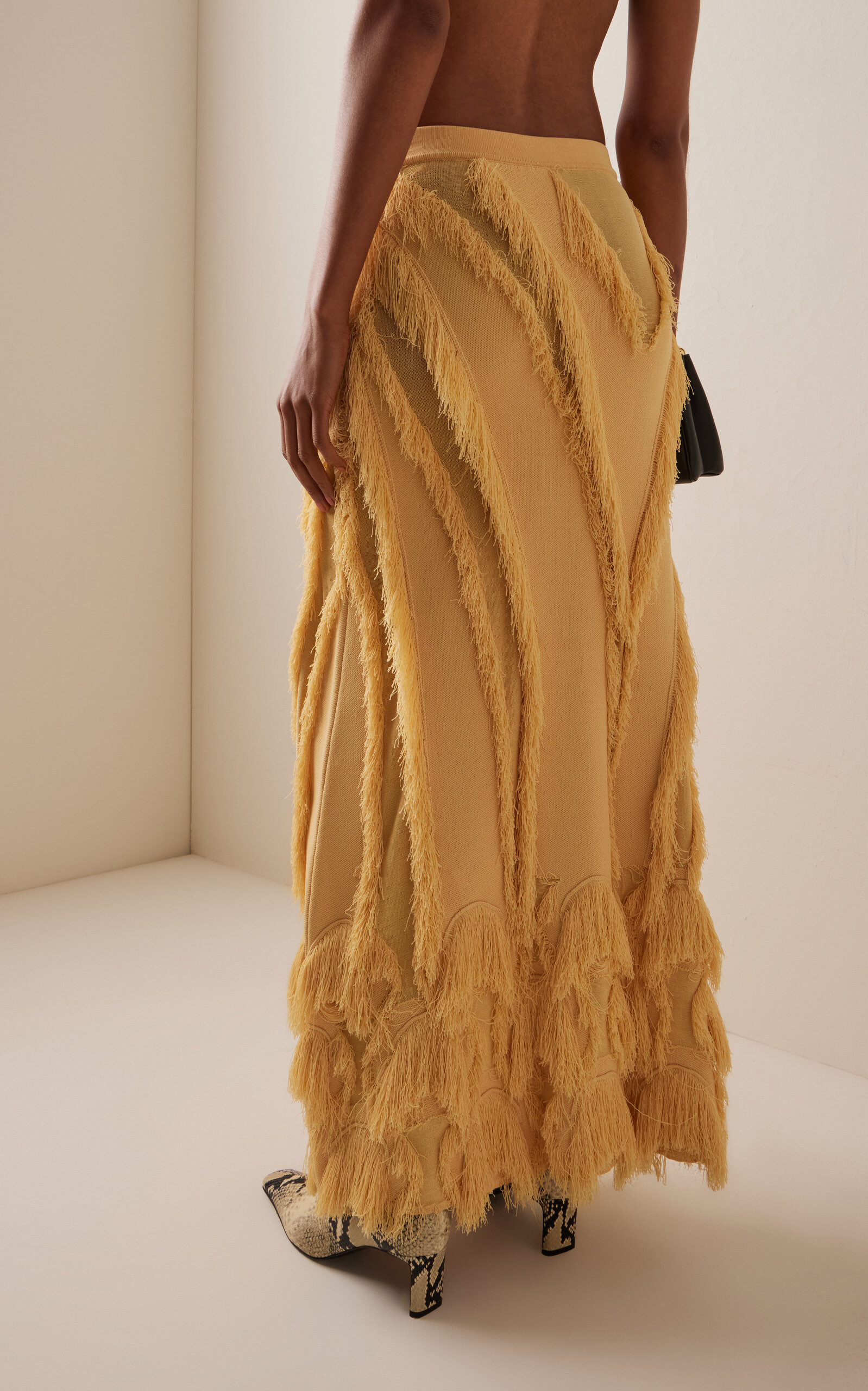 Astrid Knit Maxi Skirt yellow - 4