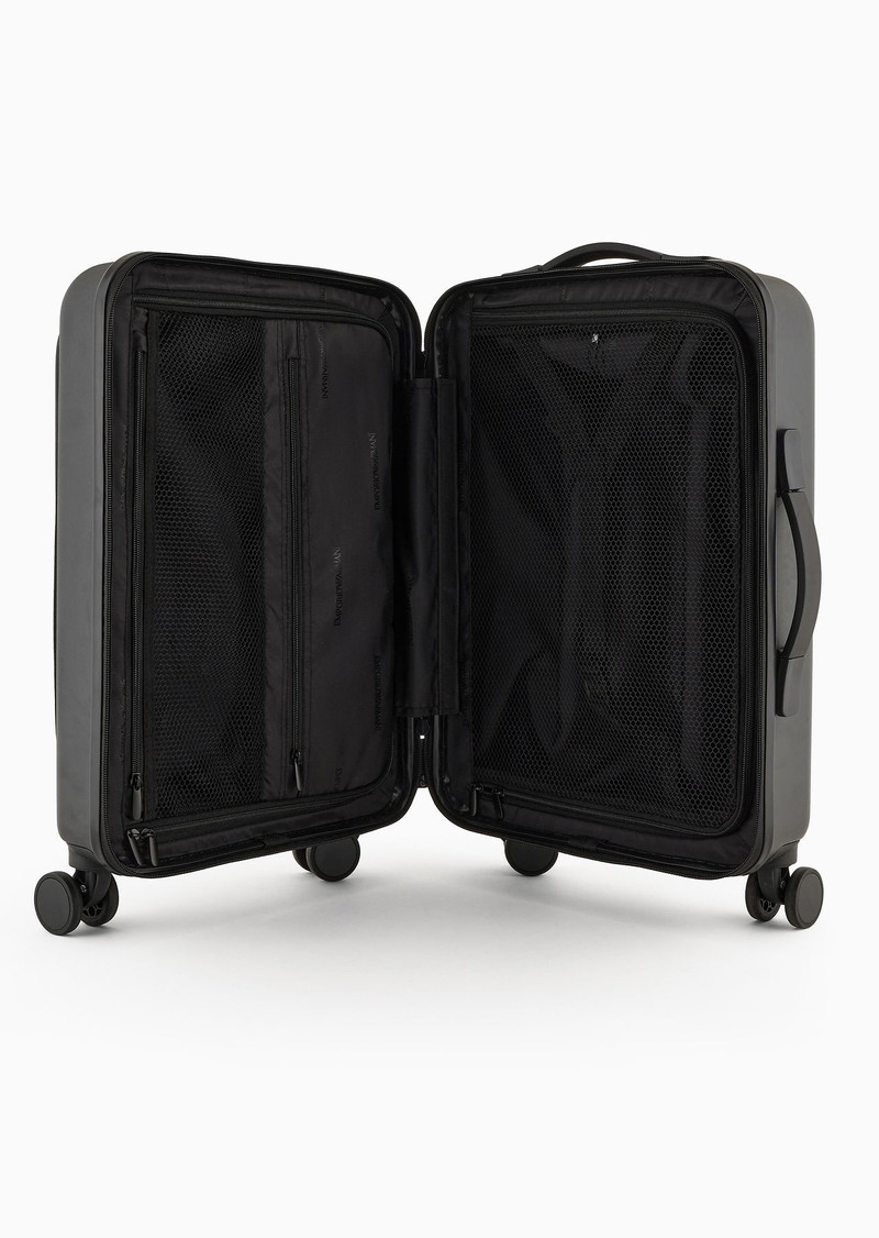 ABS carry-on case with Saffiano detail and eagle plate 4