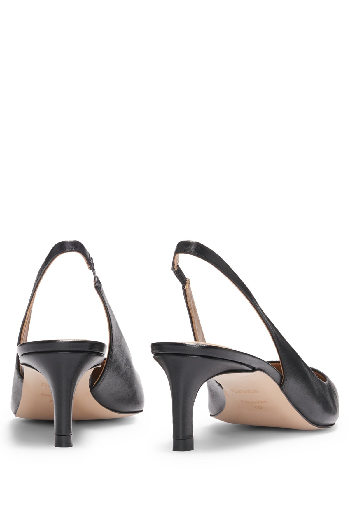SLINGBACK PUMPS IN NAPPA LEATHER - 5