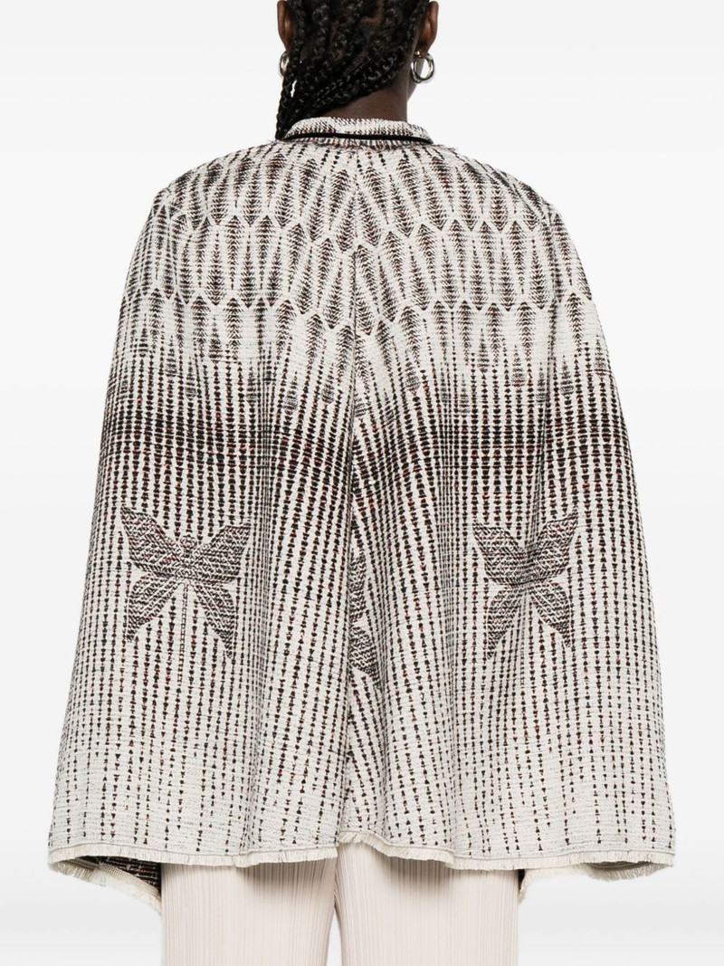 geometric-pattern bow jacket 4