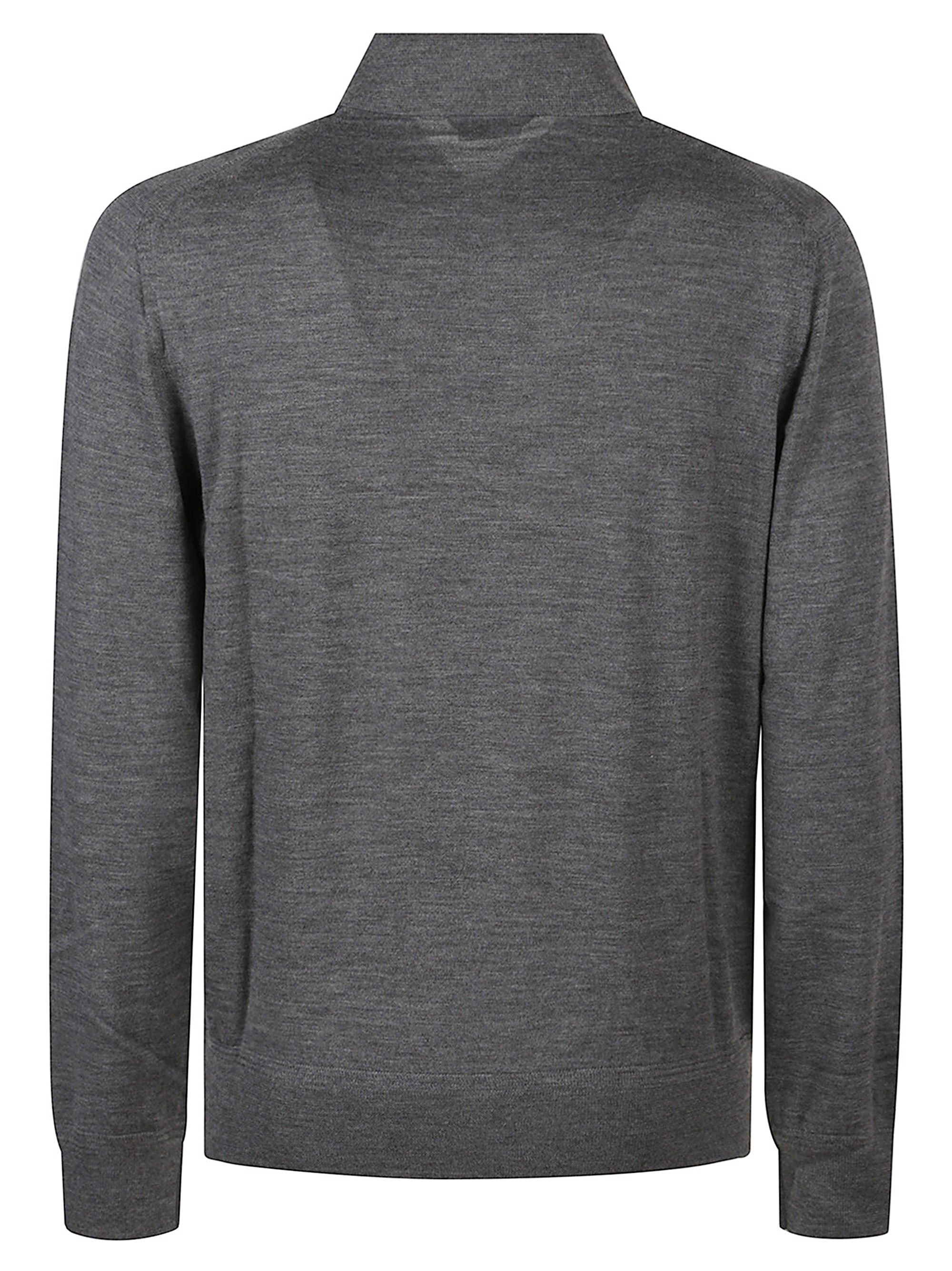 Fine gauge pure wool l/s polo - 3