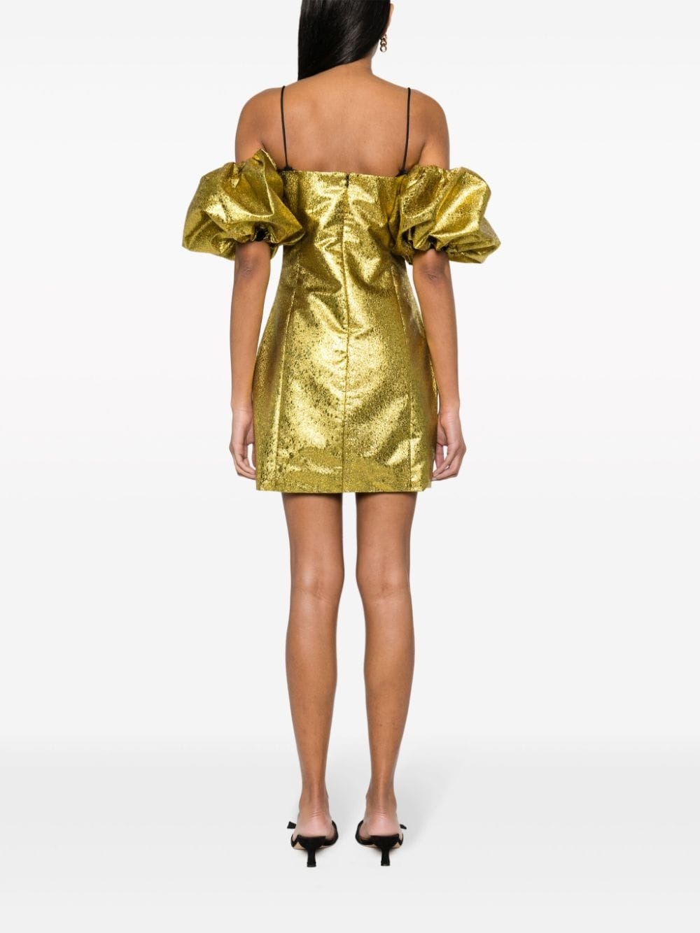 Brera puff-sleeves minidress - 4