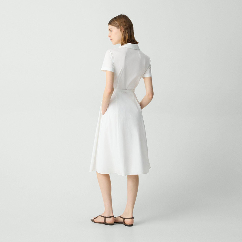 Theory Short-Sleeve Shirt Dress in Good Cotton outlook